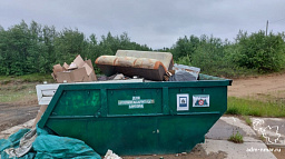 Контейнеры на выходе из леса не предназначены для строительного мусора