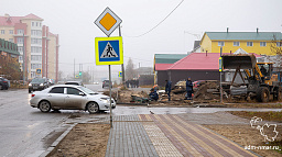 Продолжается реконструкция автомобильной дороги по улице Полярная